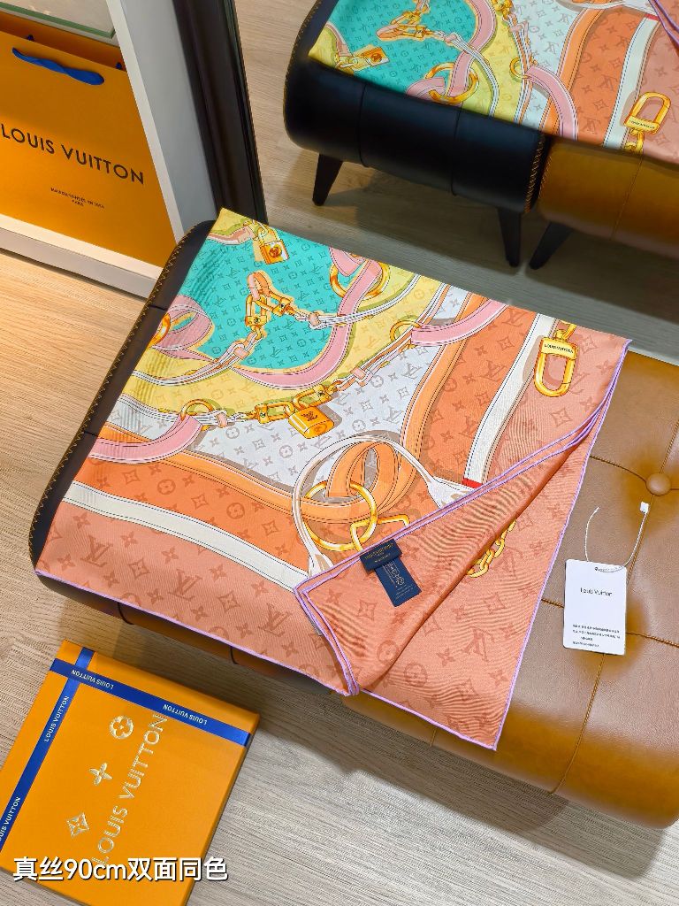 LV Double-Sided Silk Scarf-101