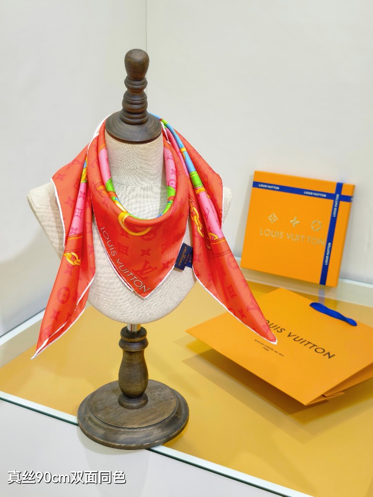LV Double-Sided Silk Scarf-099