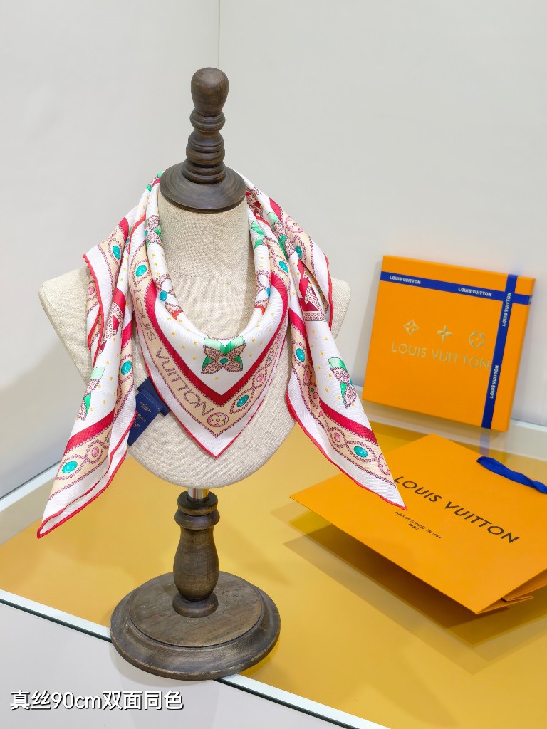 LV Double-Sided Silk Scarf-095
