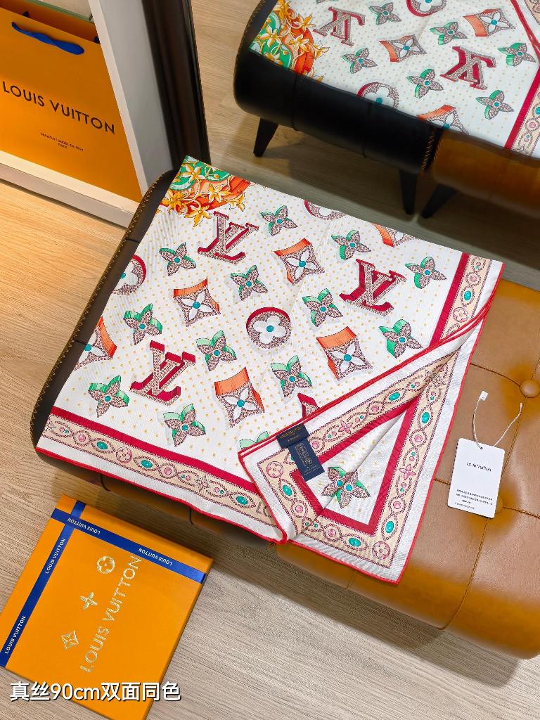 LV Double-Sided Silk Scarf-093