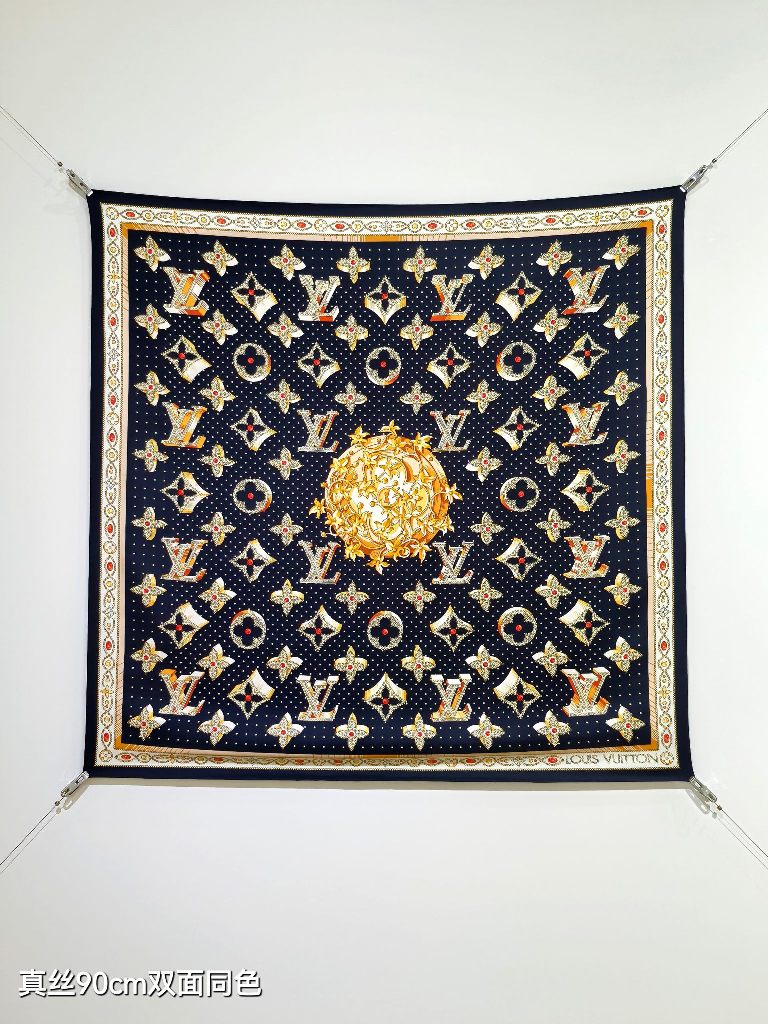 LV Double-Sided Silk Scarf-090
