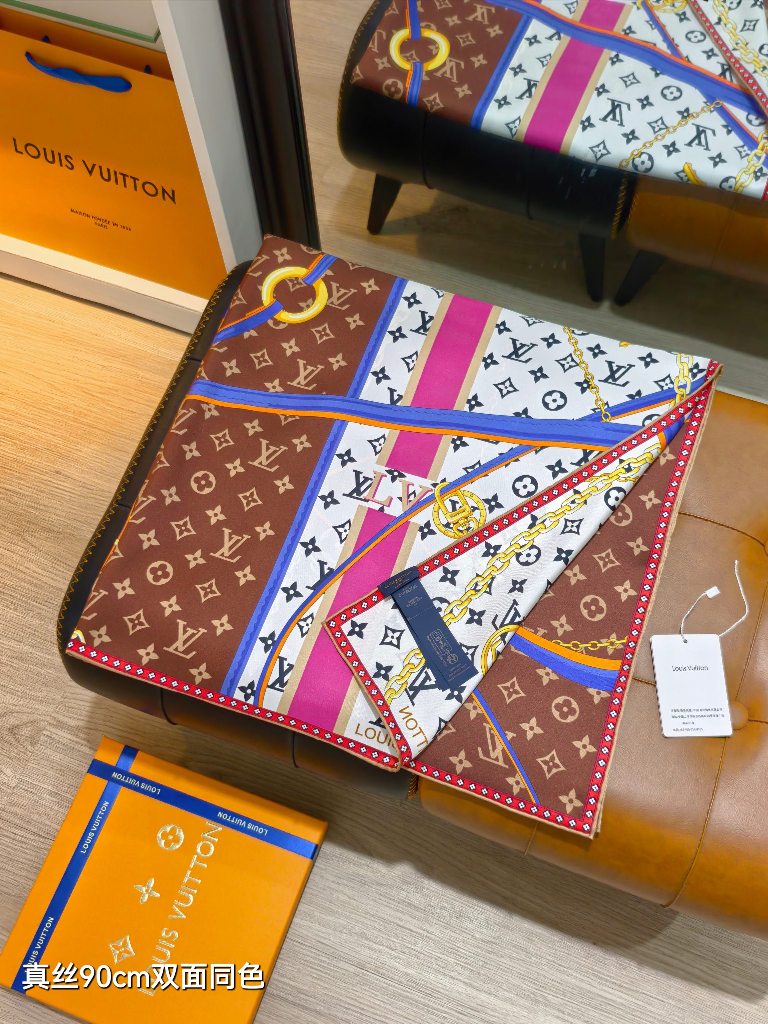 LV Double-Sided Silk Scarf-079