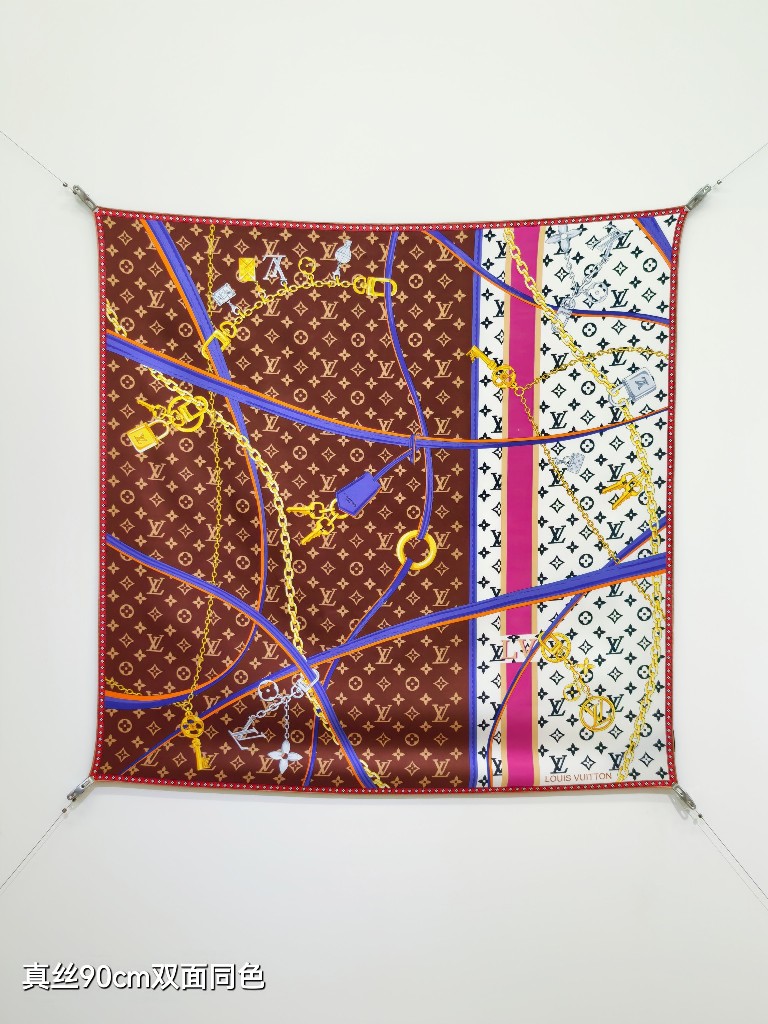 LV Double-Sided Silk Scarf-078
