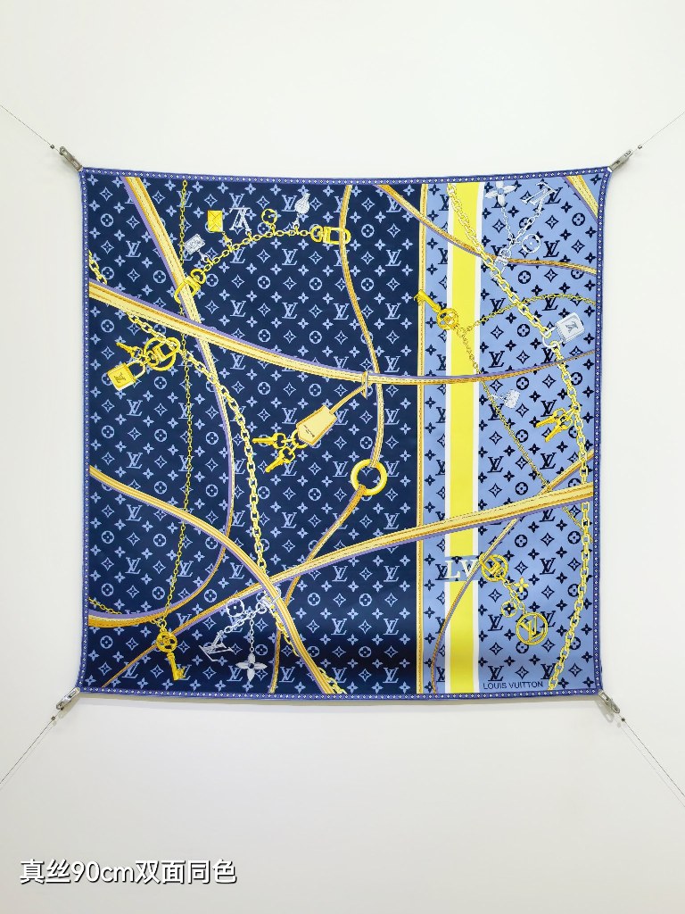 LV Double-Sided Silk Scarf-076