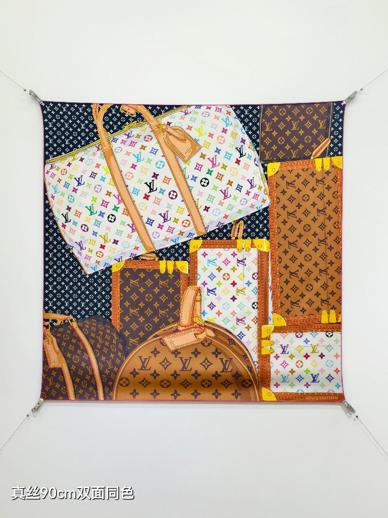 LV Double-Sided Silk Scarf-066