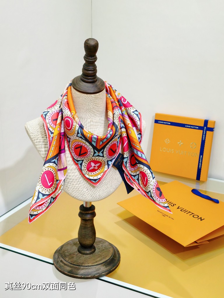 LV Double-Sided Silk Scarf-065
