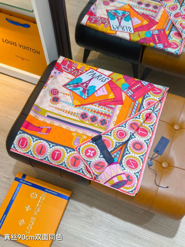 LV Double-Sided Silk Scarf-063