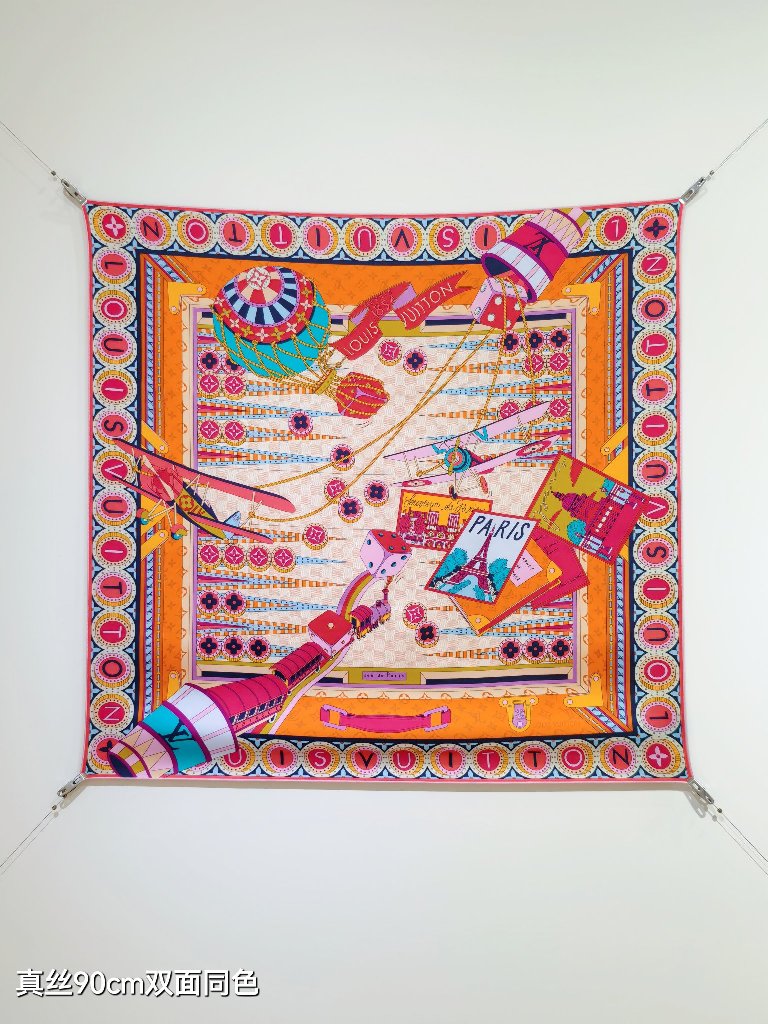LV Double-Sided Silk Scarf-064