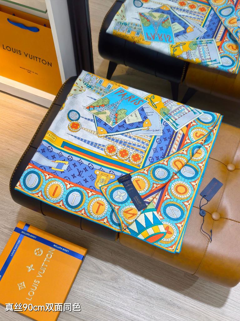 LV Double-Sided Silk Scarf-061