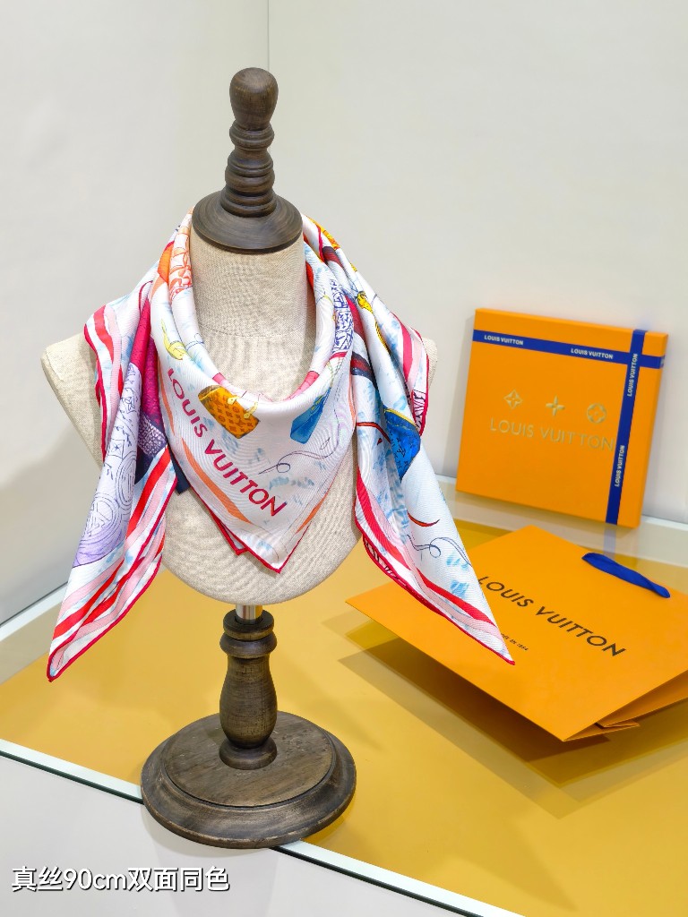 LV Double-Sided Silk Scarf-056