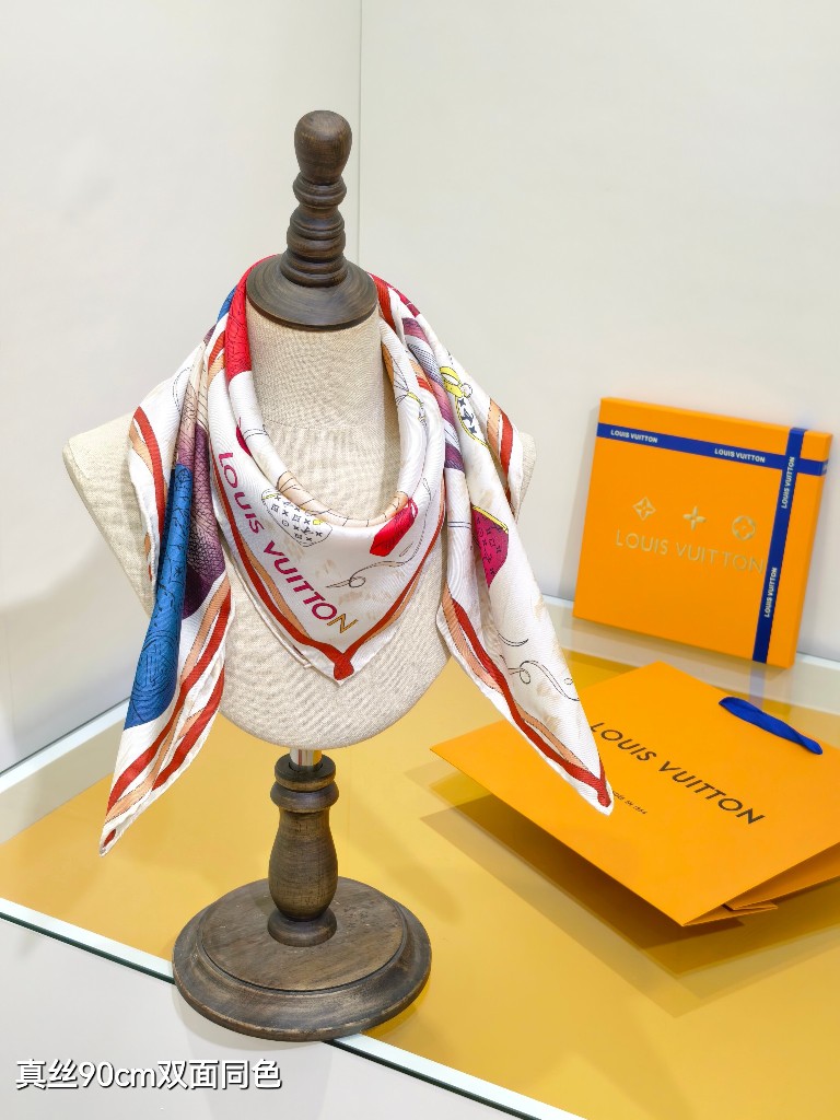 LV Double-Sided Silk Scarf-053