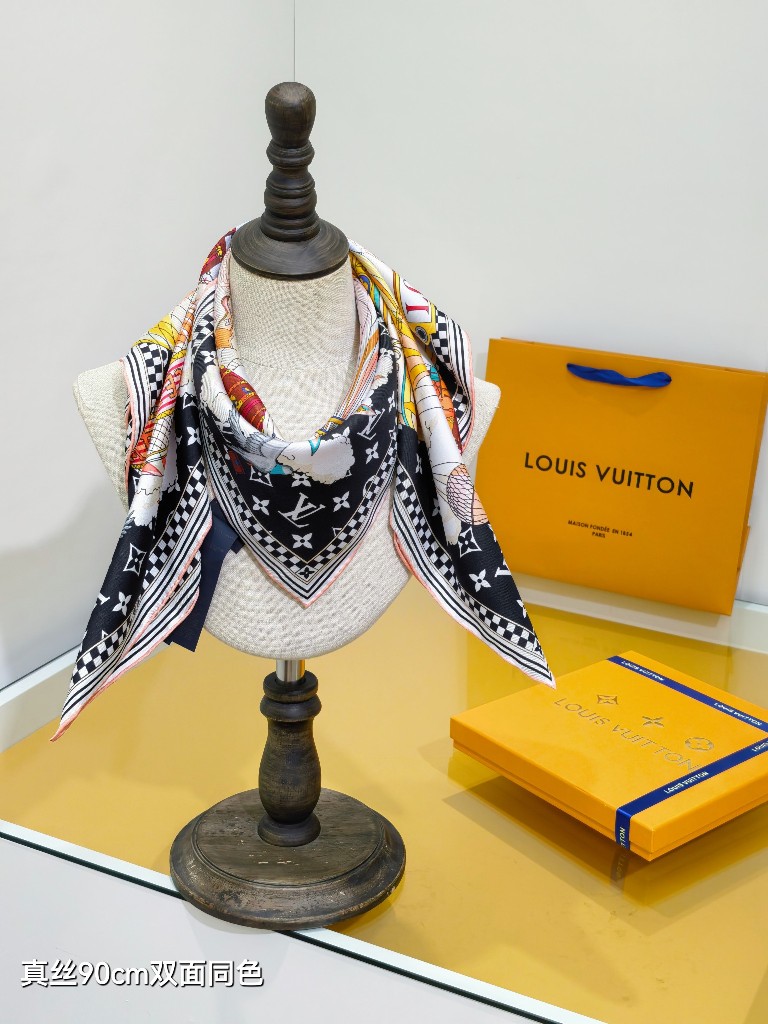 LV Double-Sided Silk Scarf-034