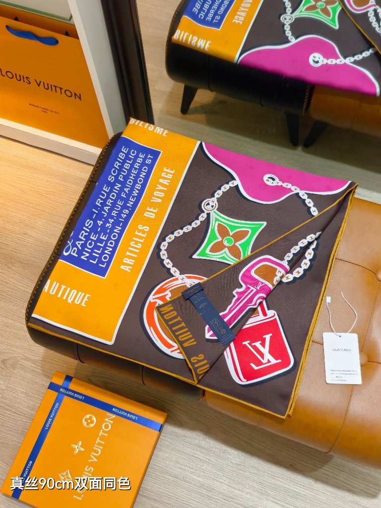LV Double-Sided Silk Scarf-019
