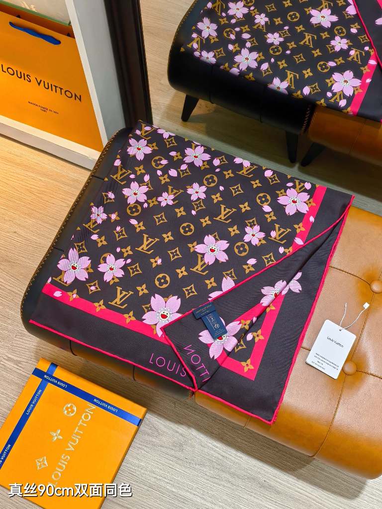LV Double-Sided Silk Scarf-015