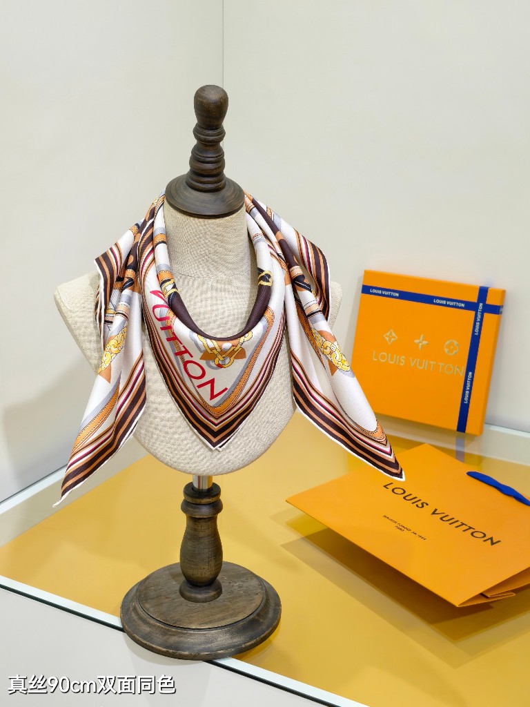 LV Double-Sided Silk Scarf-003
