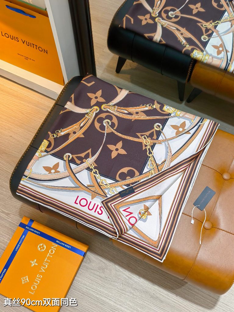 LV Double-Sided Silk Scarf-002