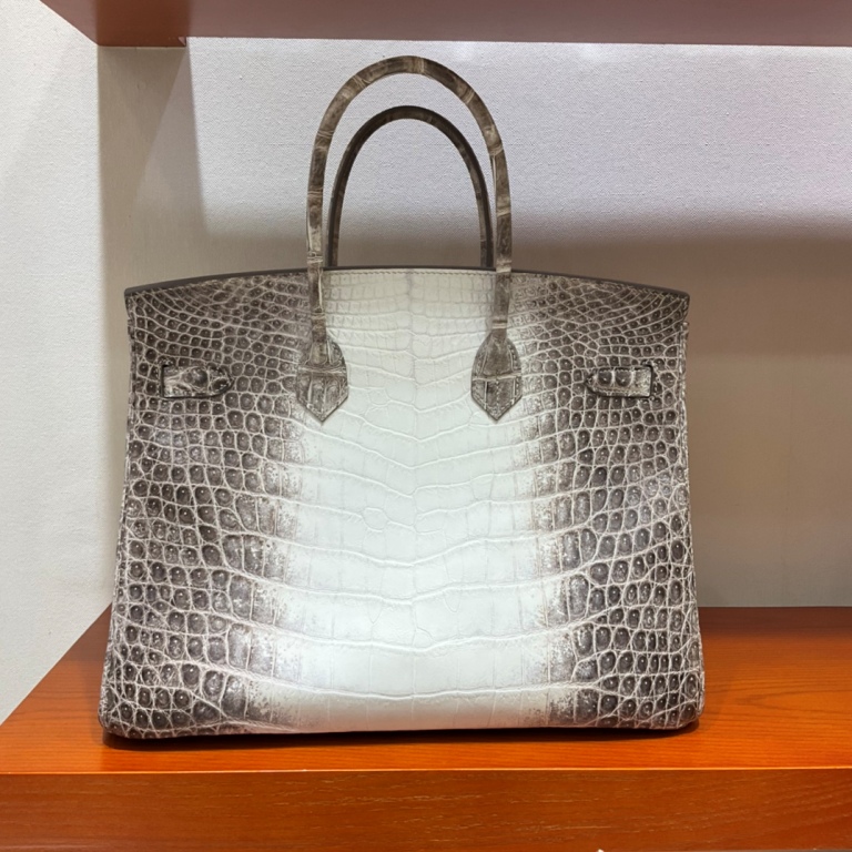 Birkin 35cm-Crocodile Leather Himalaya 01-007