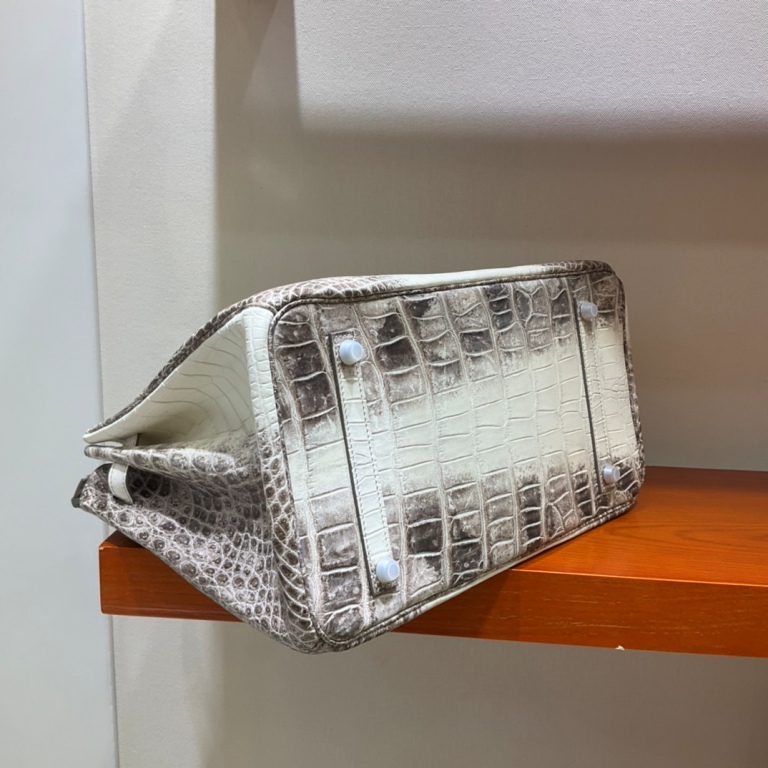 Birkin 35cm-Crocodile Leather Himalaya 01-005
