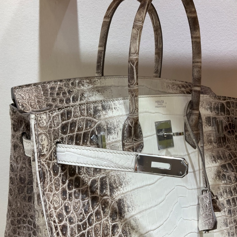 Birkin 35cm-Crocodile Leather Himalaya 01-004